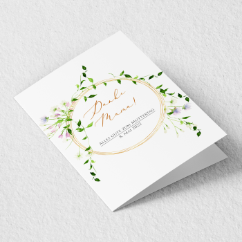 Karte zum Muttertag - Wild Flowers 2