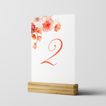 Tischnummer Hochzeit - Herbsthochzeit