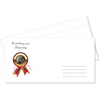 Umschläge Geburtstag - Medaille