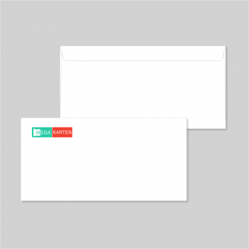 Briefumschlag bedrucken - DIN lang (220 x 110 mm) quer, 4/0 farbig